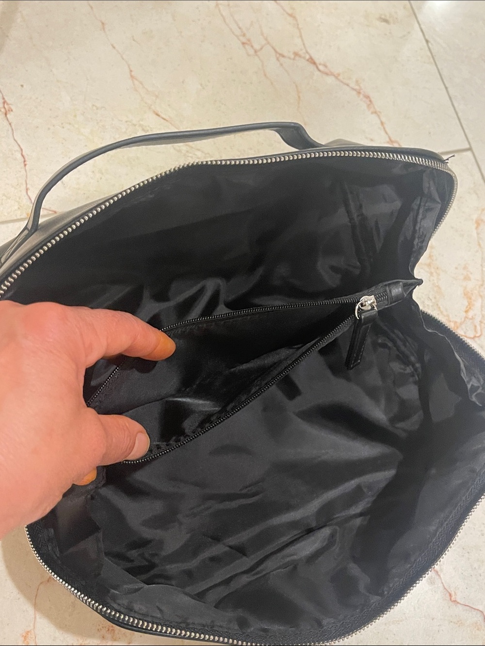 PACO RABANNE Black Leather Travel Toiletry Bag - Picture 14 of 16